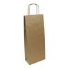Sac papier kraft vin marron | 16 x 8 x 39 cm | sans marquage | sans marquage