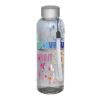 Bouteille Bohdi en plastique transparent coloré et métal - 500 ml Standard | Noir translucide | sans marquage | non disponible | non disponible