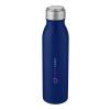 Bouteille de sport Harper 700 ml en acier inoxydable avec boucle métallique Standard | Bleu minéral | sans marquage | non disponible | non disponible