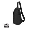 Sac bandoulière en rPET AWARE™ Renew noir | sans marquage | non disponible | non disponible