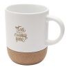 Mug Billie en céramique pour sublimation de 300 ml avec détails en liège et finition matte Standard | Blanc | sans marquage | non disponible | non disponible