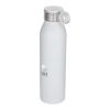 Bouteille d’eau Grom de 650 ml en acier inoxydable recyclé certifié RCS Standard | Blanc | sans marquage | non disponible | non disponible
