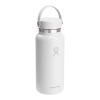 Gourde isotherme en acier inoxydable Hydro Flask à large goulot, 946 ml Blanc