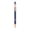 Stylo bille Nanna avec finition or rose Standard | Bleu océan | sans marquage | non disponible | non disponible