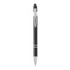 Stylo bille Kish avec finition argentée Standard | Noir | sans marquage | non disponible | non disponible