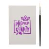 Livre de coloriage Quell et set de crayons pinceaux à eau blanc
