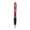 Stylo bille en plastique recyclé RCS avec corps coloré et grip noir (encre noire) Nash Standard | Rouge | sans marquage | non disponible | non disponible