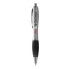 Stylo à bille Nash Standard | Argent-Noir | sans marquage | non disponible | non disponible