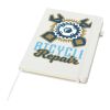 Carnet Liss A5 à couverture rigide en plastique recyclé blanc