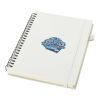 Cahier à spirales Liss A5 à couverture rigide en plastique recyclé blanc