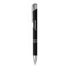Stylo bille rétractable doux au toucher&nbsp;Moneta Standard | noir | sans marquage | non disponible | non disponible