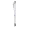 Stylo bille rétractable en aluminium Moneta Standard | blanc | sans marquage | non disponible | non disponible