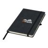 Carnet de notes A5 en cuir Atlana Standard | noir | sans marquage | non disponible | non disponible