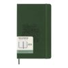 Agenda L hebdomadaire 12 mois Moleskine à couverture rigide Standard | Vert myrte | sans marquage | non disponible | non disponible