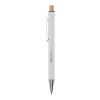 Stylo bille en aluminium recyclé Cyrus Standard | blanc | sans marquage | non disponible | non disponible
