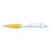 Stylo bille Nash en plastique recyclé (encre noire) Standard | Jaune | sans marquage | non disponible | non disponible