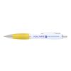 Stylo bille Nash en plastique recyclé (encre bleue) Standard | Jaune | sans marquage | non disponible | non disponible