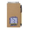 Bloc-notes autocollant avec stylo bille Flipper (encre noire) Standard | Naturel | sans marquage | non disponible | non disponible