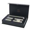 Coffret Parker IM Essentials comprenant un stylo roller et un stylo à bille - noir noir