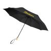 Parapluie 21" pliable windproof en PET recyclé Birgit Standard | Noir | sans marquage | non disponible | non disponible | non disponible