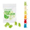 Oursons premium avec 1 seule couleur, 10 g VEGAN, sachet compostable grün | sans marquage | Fruit de la passion