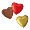 Cœur en chocolat - motifs standards sans marquage | Rouge-metallic