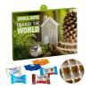 Calendrier de l'avent Premium cadeau – version écologique avec Ritter Sport, Assortiment de Milka Favourites et Kinder chocolat Mini et Kinder Bueno Mini sans marquage