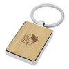 Porte-clés rectangulaire Neta en bambou Standard | Naturel | sans marquage | non disponible | non disponible