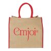 Grand Sac Shopping Jute Standard | Naturel-Rouge | sans marquage | non disponible | non disponible