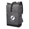 Sac à dos Hoss avec rabat enroulable pour ordinateur portable de 15,6" Standard | Gris-Noir | sans marquage | non disponible | non disponible | non disponible