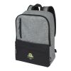 Sac à dos pour ordinateur portable Reclaim 15" recyclé GRS bicolore de 14 L Standard | Noir-Gris | sans marquage | non disponible | non disponible | non disponible