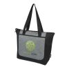 Sac shopping Reclaim recyclé GRS bicolore à fermeture éclair de 15 L Standard | Noir-Gris | sans marquage | non disponible | non disponible | non disponible