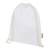 Sac avec cordon Oregon en coton recyclé 140 g/m² certifié GRS Standard | blanc | sans marquage | non disponible | non disponible | non disponible