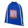 Sac refermable à cordon Odisha de 5&nbsp;L bio certifié OCS 140&nbsp;g/m² Standard | Bleu royal | sans marquage | non disponible | non disponible | non disponible