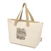 Sac shopping Sierra pliable en coton recyclé GRS 140&nbsp;g/m2 7&nbsp;L Standard | Naturel-Naturel | sans marquage | non disponible | non disponible | non disponible