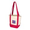 Mini sac shopping Sam en coton recyclé GRS 320&nbsp;g/m2 Standard | Rouge-Naturel | sans marquage | non disponible | non disponible | non disponible