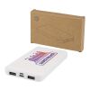 Batterie de secours Intan de 10&nbsp;000&nbsp;mAh et 10&nbsp;W en plastique recyclé Standard | Blanc | sans marquage | non disponible | non disponible
