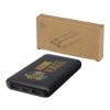 Batterie de secours Adhil de 10&nbsp;000&nbsp;mAh et 10&nbsp;W en plastique recyclé avec 2&nbsp;câbles intégrés Standard | Noir | sans marquage | non disponible | non disponible