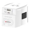 Adaptateur universel SKROSS® MUV AC65PD avec câble USB-C blanc