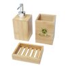 Ensemble 3 pièces pour salle de bains Hedon en bambou Standard | Naturel | sans marquage | non disponible | non disponible