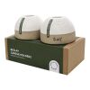 Lot de bougeoirs « ReClay » d'Originalhome blanc