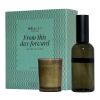 Coffret cadeau Wellmark comprenant un vaporisateur d'ambiance de 100 ml et une bougie Tender Affection de 70 ml Green flash
