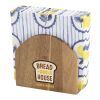 Porte-serviettes en bois d'acacia Bois
