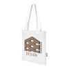Sac shopping convention Zeus de 6 L non tissé recyclé certifié GRS Standard | blanc | sans marquage | non disponible | non disponible | non disponible