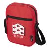 Sac bandoulière Byron de 2 L recyclé certifié GRS Standard | Rouge | sans marquage | non disponible | non disponible | non disponible