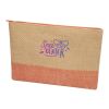 Pochette en papier paille Rhythm avec fermeture à glissière, 3 L Brick