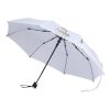 Parapluie pliable Agnes 21 pouces à ouverture automatique en RPET blanc