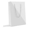 Sac papier avec cordelettes, 16 x 23 cm Offset | brillant | 248 - vert