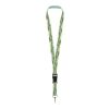 Lanyard Bucks en PET recyclé sublimation Noir-Blanc | 10mm | sans marquage | non disponible | non disponible