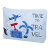 Sac de voyage Ayla en rPET avec impression par sublimation - grand modèle Blanc-Blanc | Not applicable | Sublimation | all over | 340 mm x 484 mm